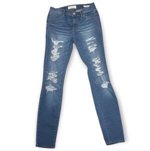 PacSun Super Stretch Jegging Destructed Ripped Size 26